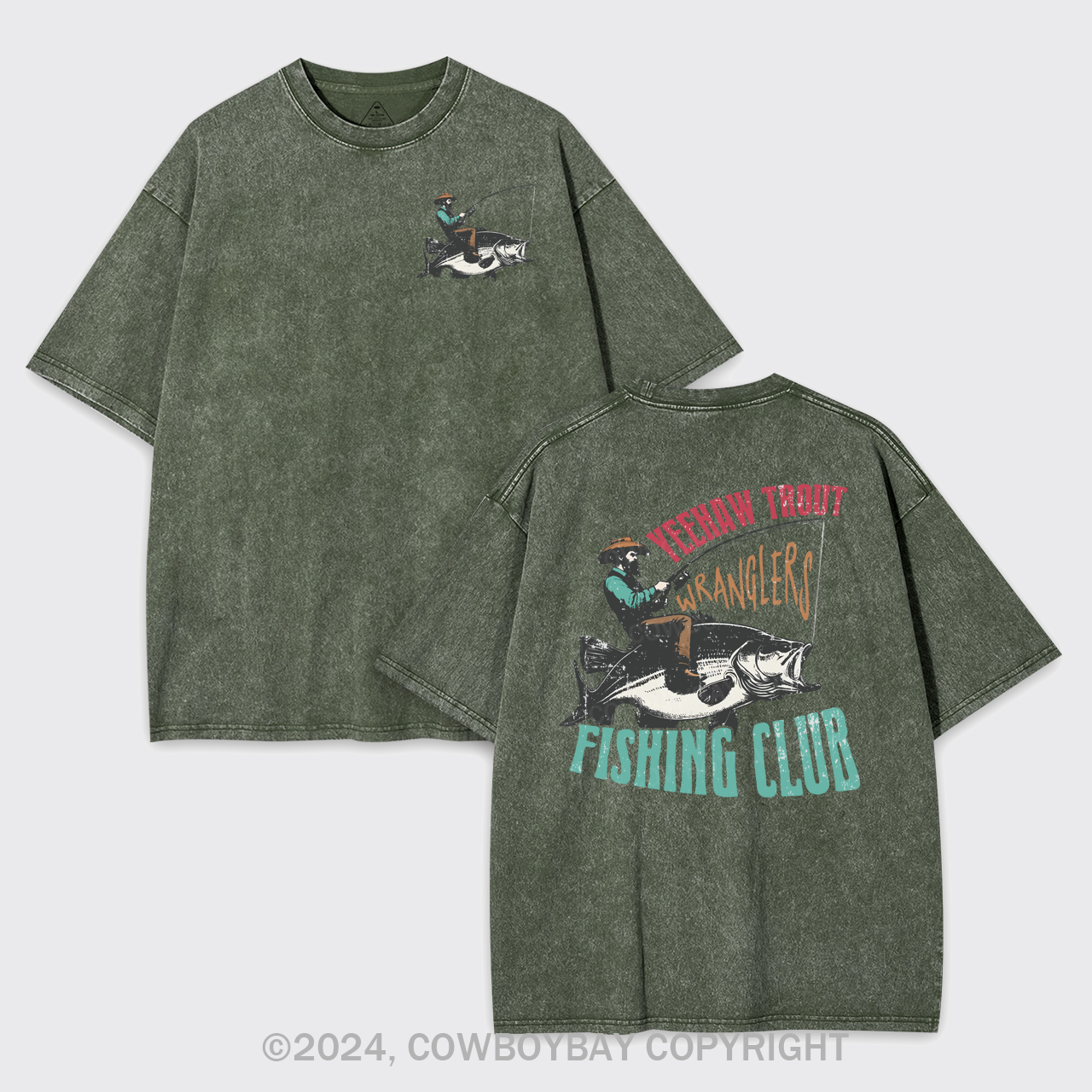 Trendy Western Fishing Club Garment-dye Tees