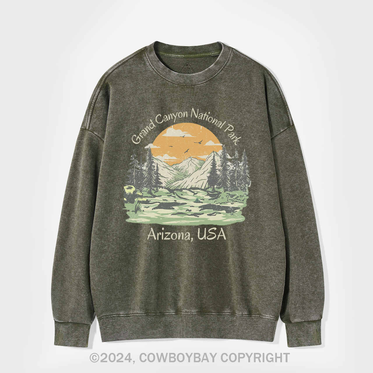 Grand Canyon National Park Washed Sweatshirts