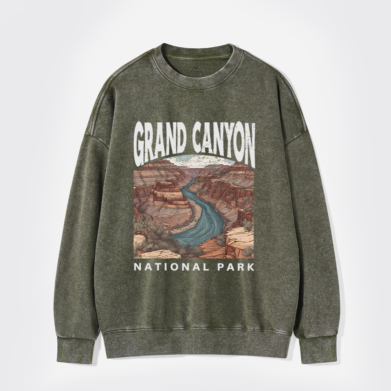 Retro Grand Canyon National Park Washed Sweatshirts