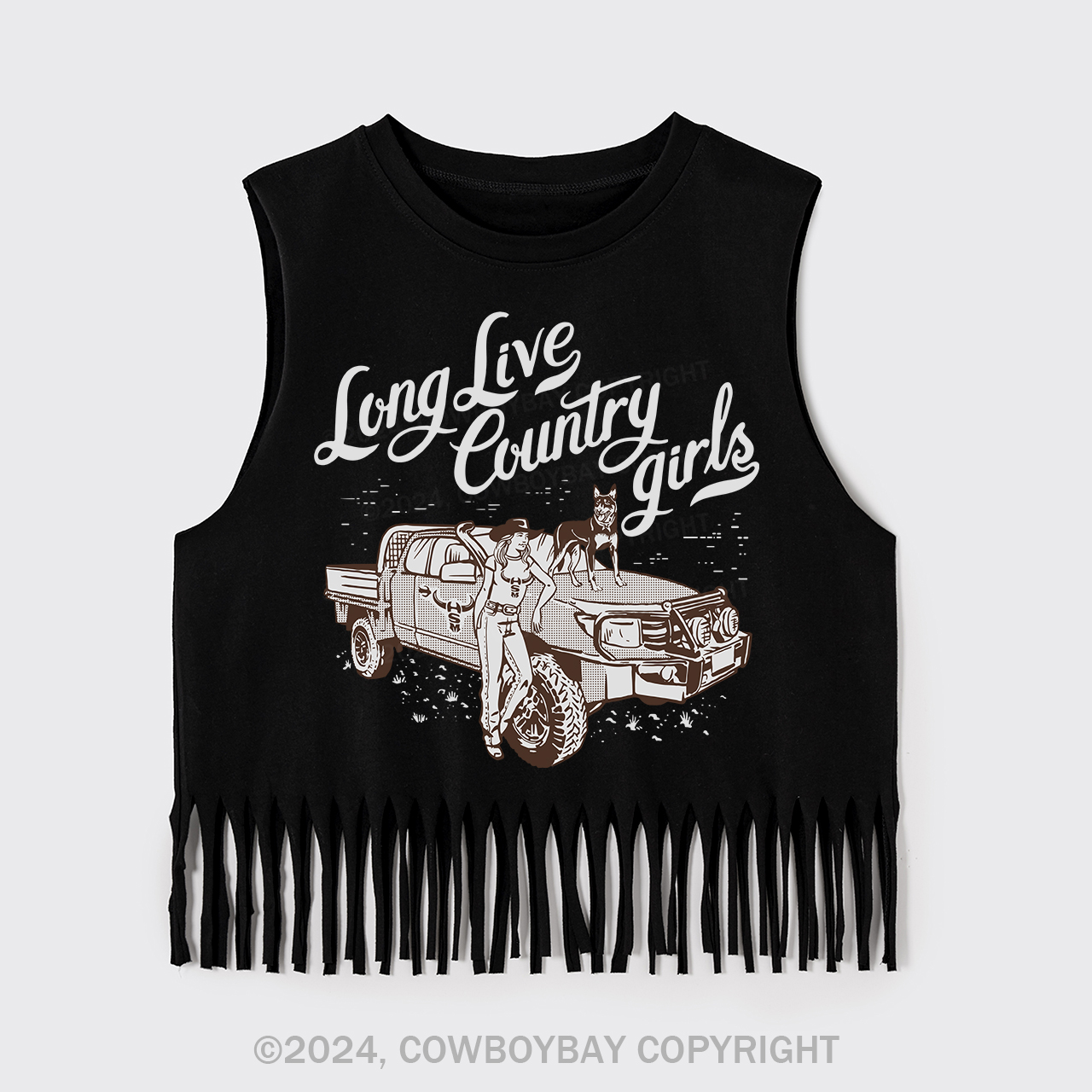 Long Live Country Girls Fringe Tank