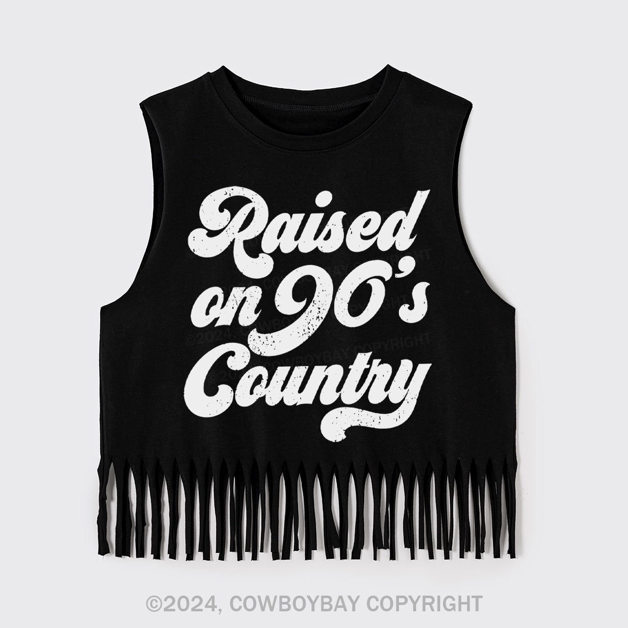 Raised on 90s Country Fringe Tank