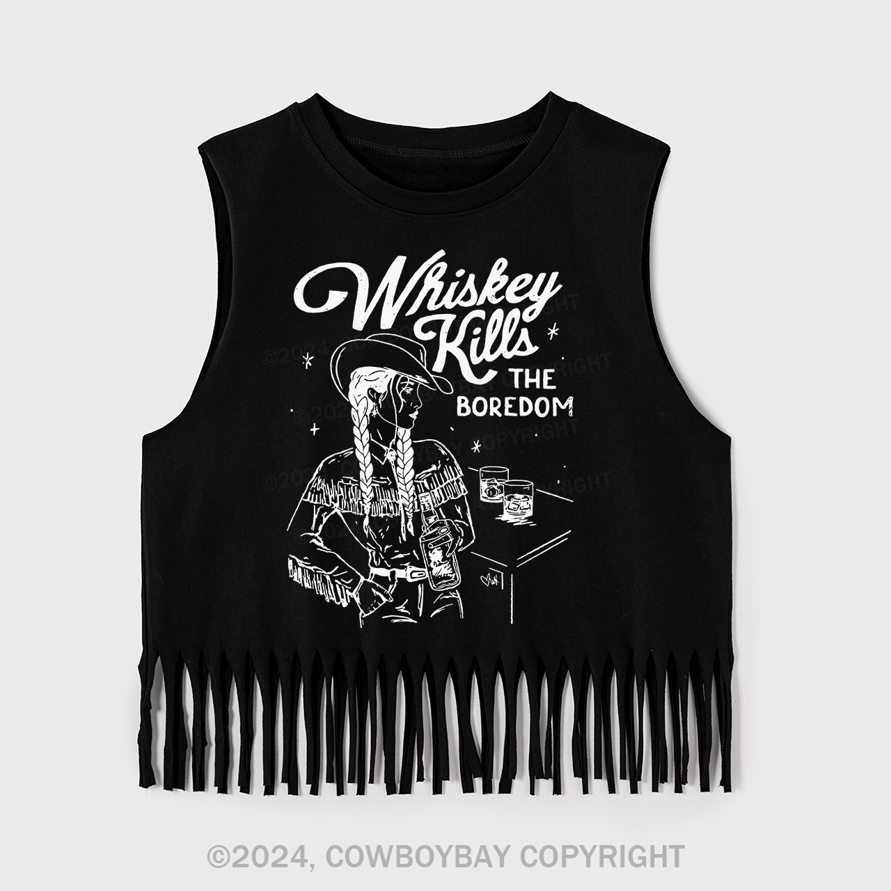 Whiskey Kills The Boredom Fringe Tank