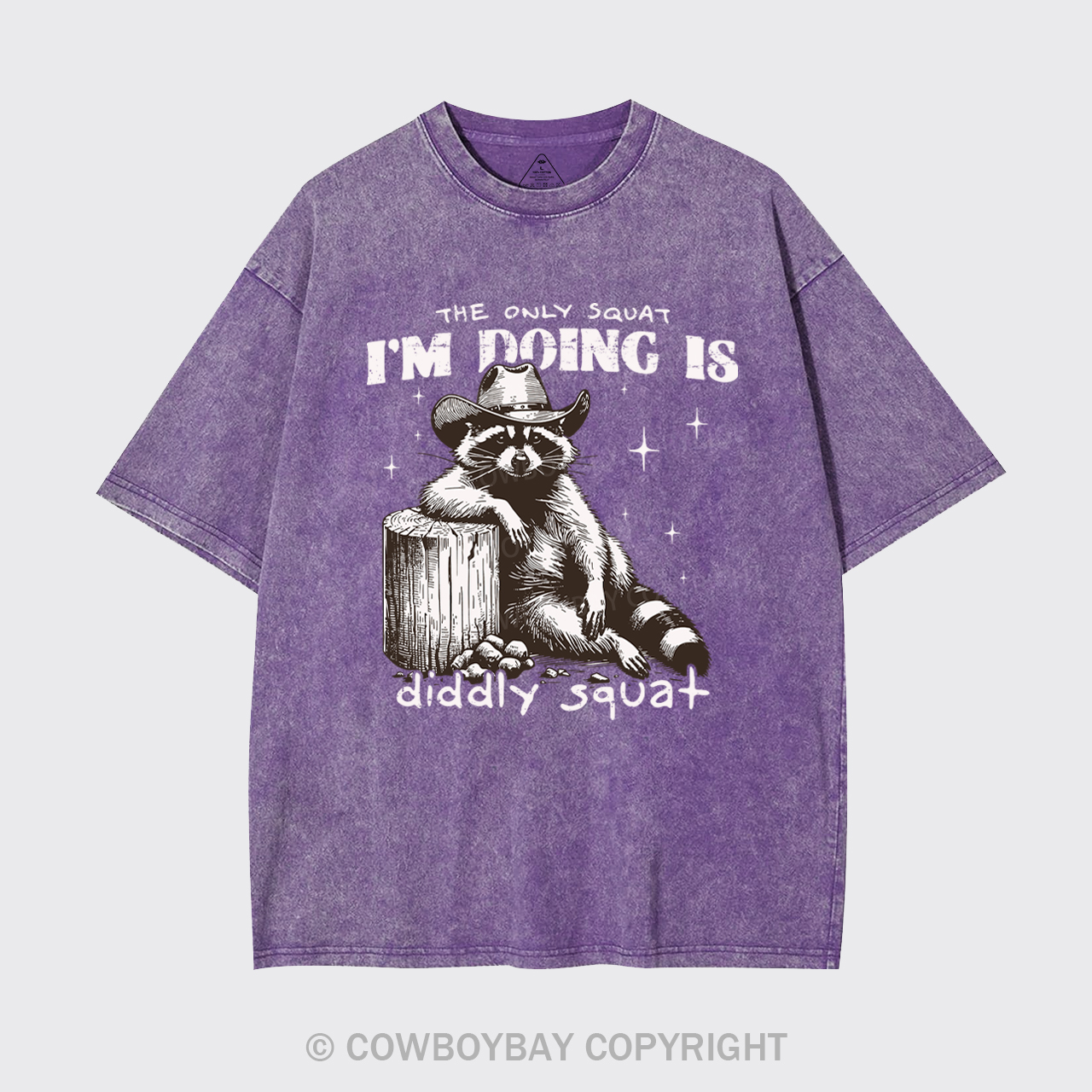 The Only Squat I'm Doing Is Diddly Squat Garment-dye Tees