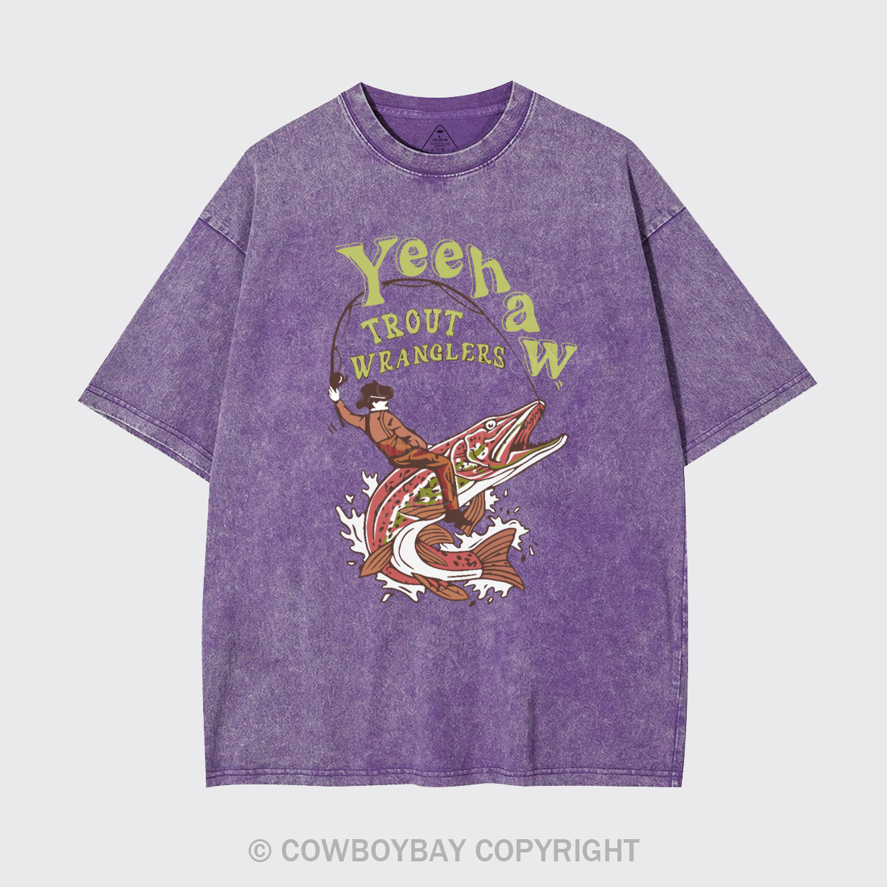 Wranglers Cowboy Fishing Club Garment-dye Tees