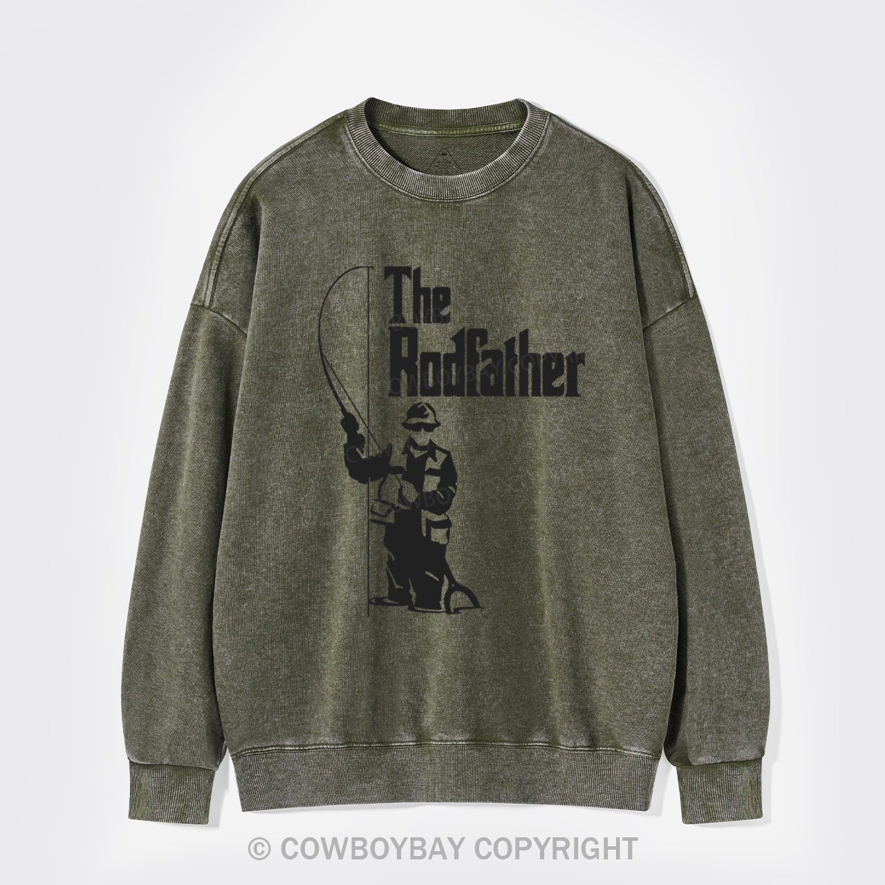 The Rodfather Fishing Washed Sweatshirts
