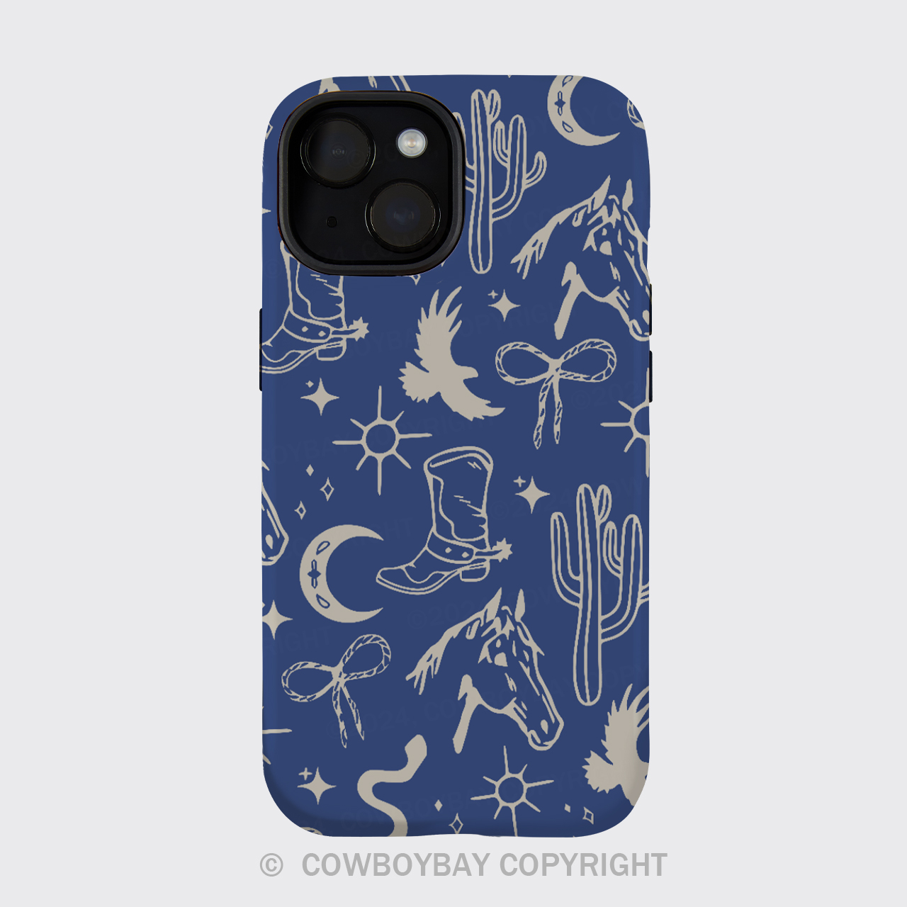 Cowboy Western Blue Phone Case