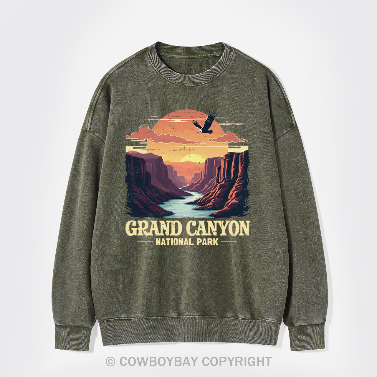 Grand Canyon National Park Washed Sweatshirts