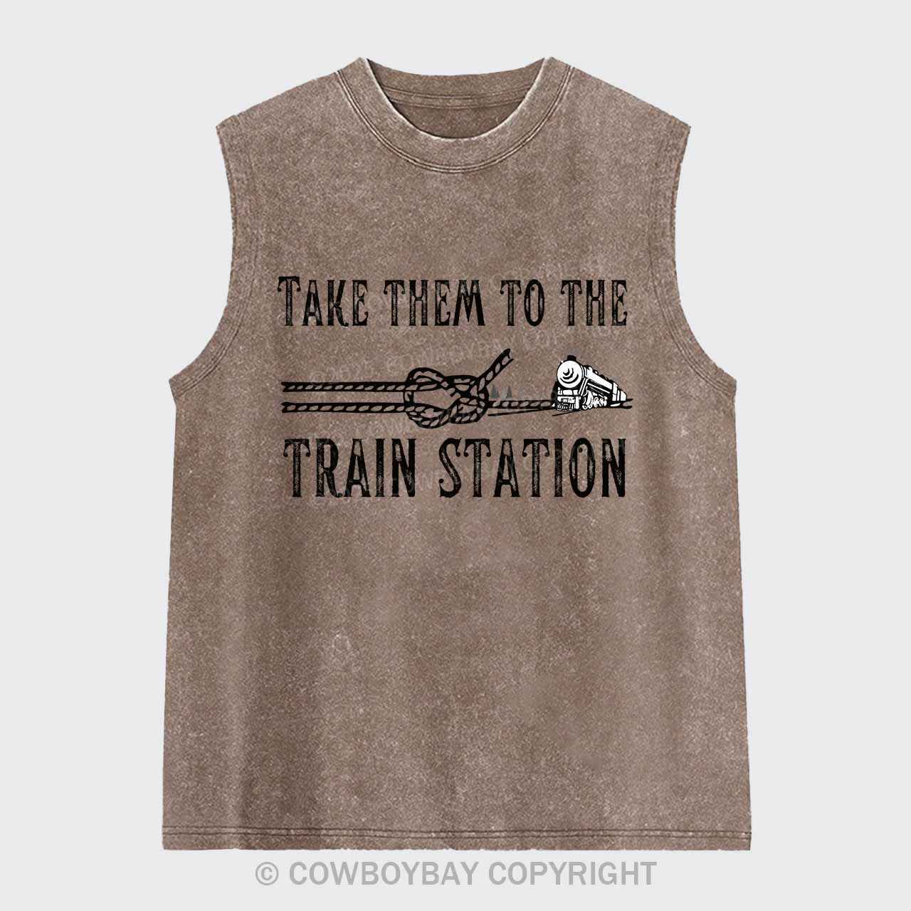 Take Them To The Train Station Washed Tanks