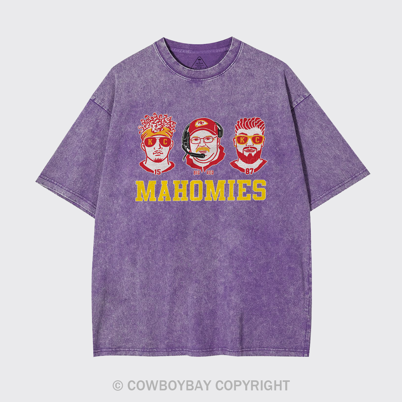 Funny KC Football Mahomies Garment-dye Tees