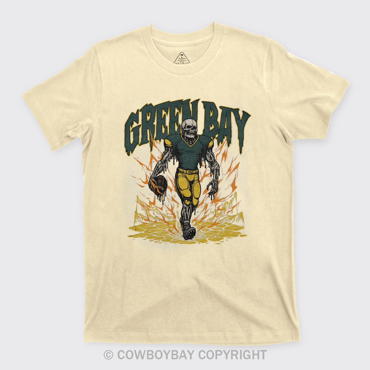 Vintage Skeleton Football T-Shirts