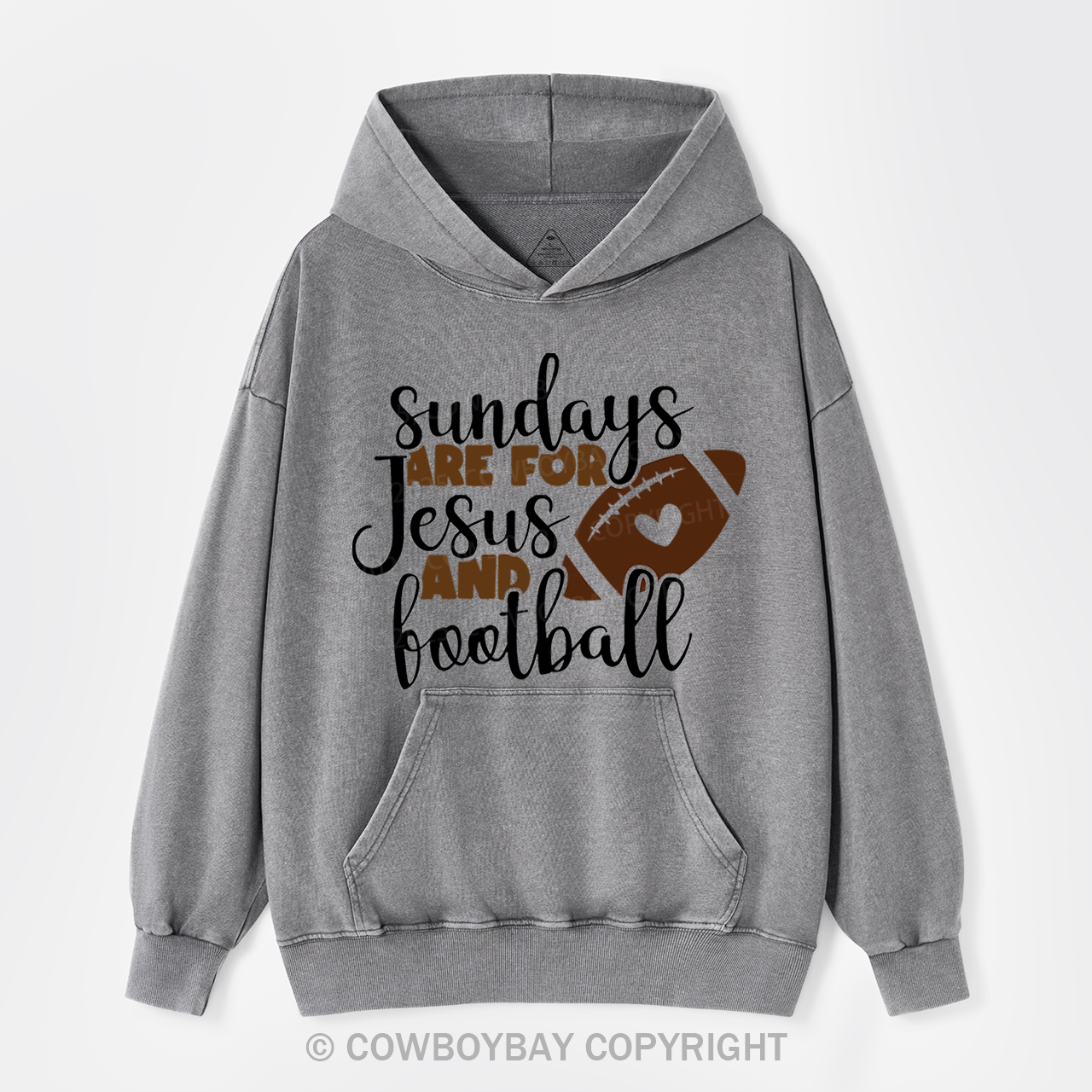 Sundays Are For Football Garment-Dye Hoodies