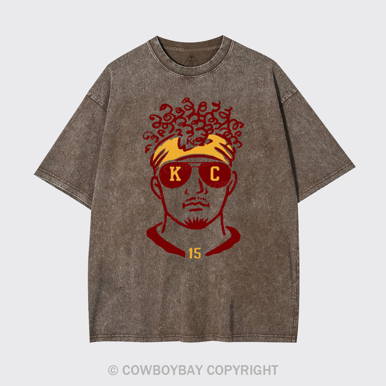 Funny KC Football Garment-dye Tees
