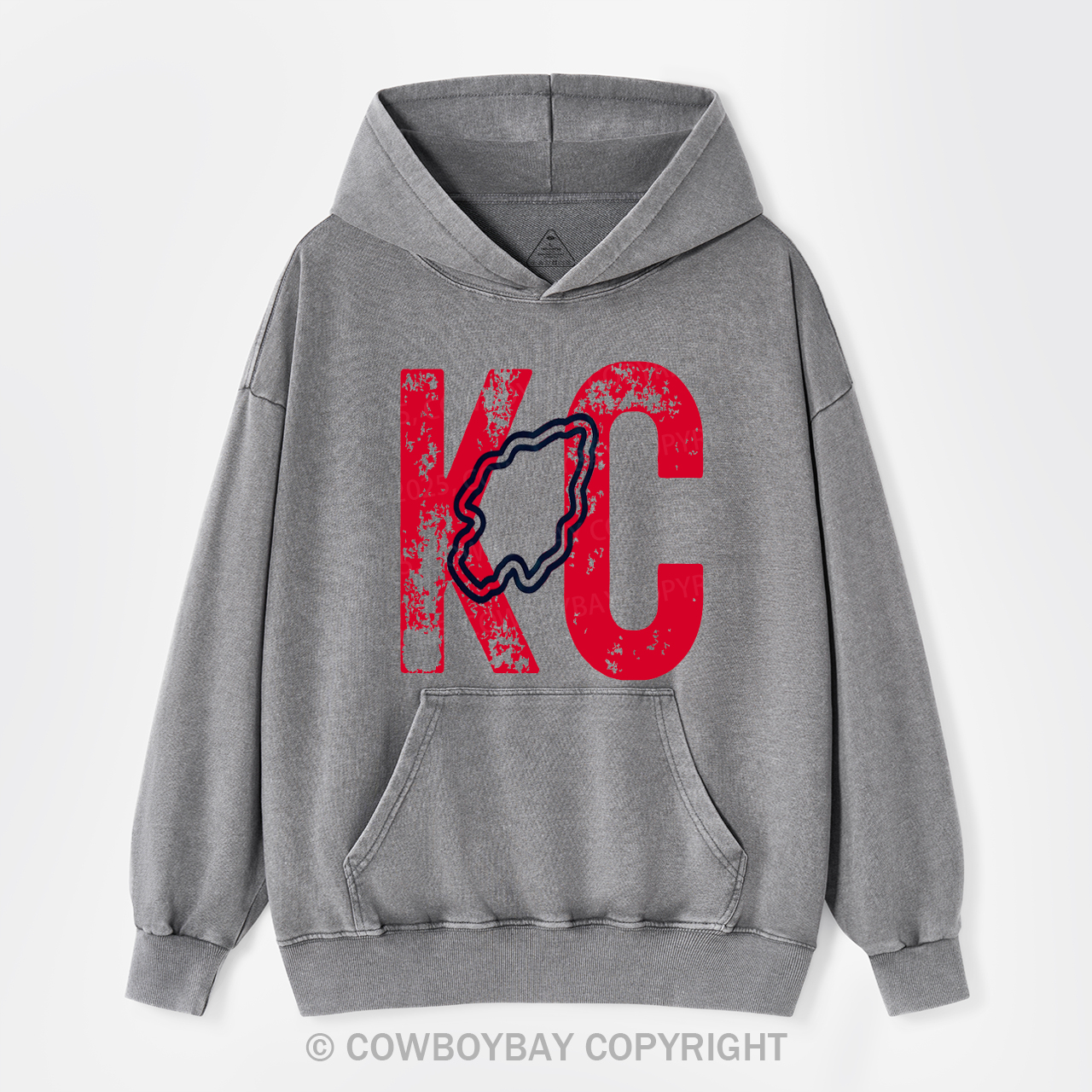 KC Football Garment-Dye Hoodies