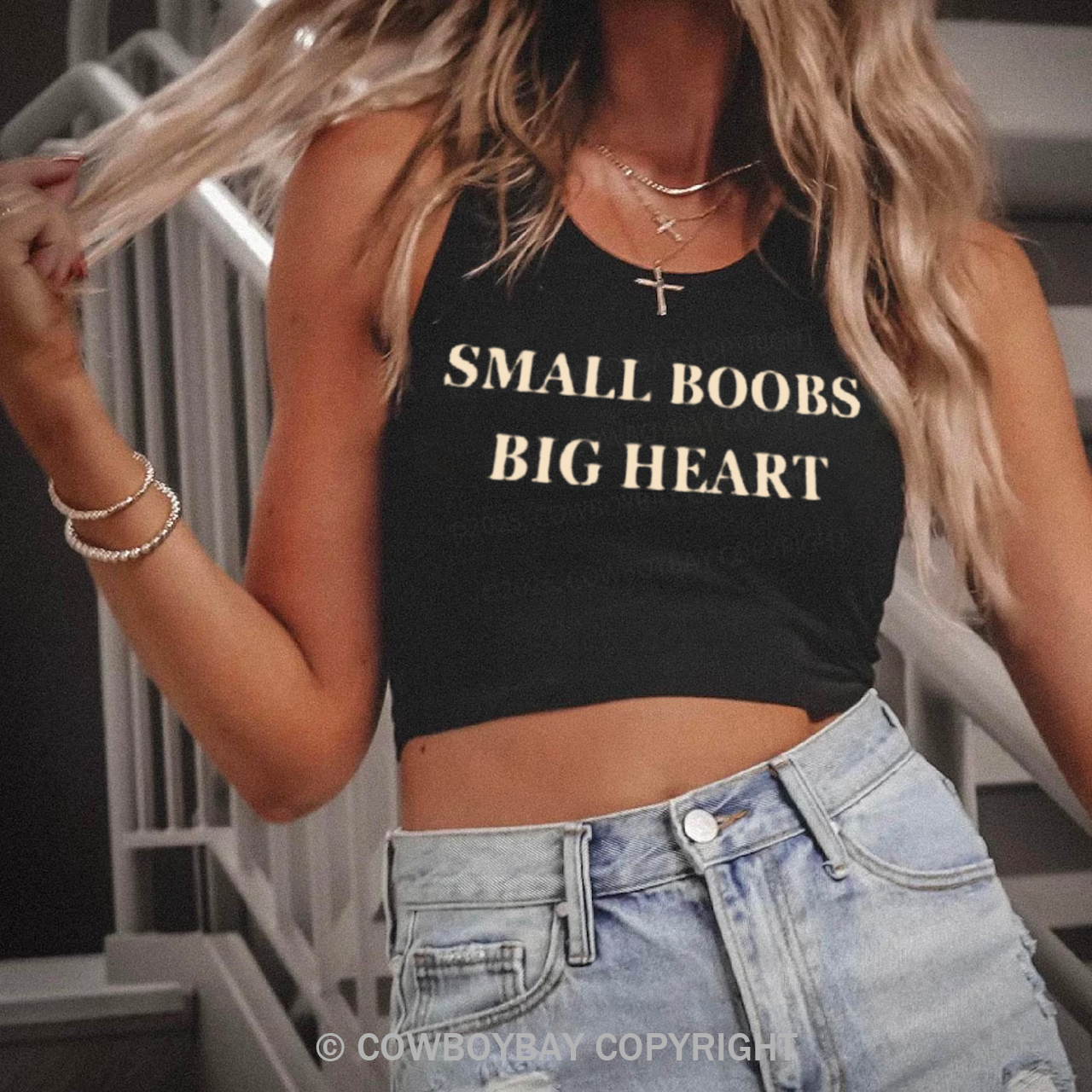 Small Boobs Big Heart Tank Top