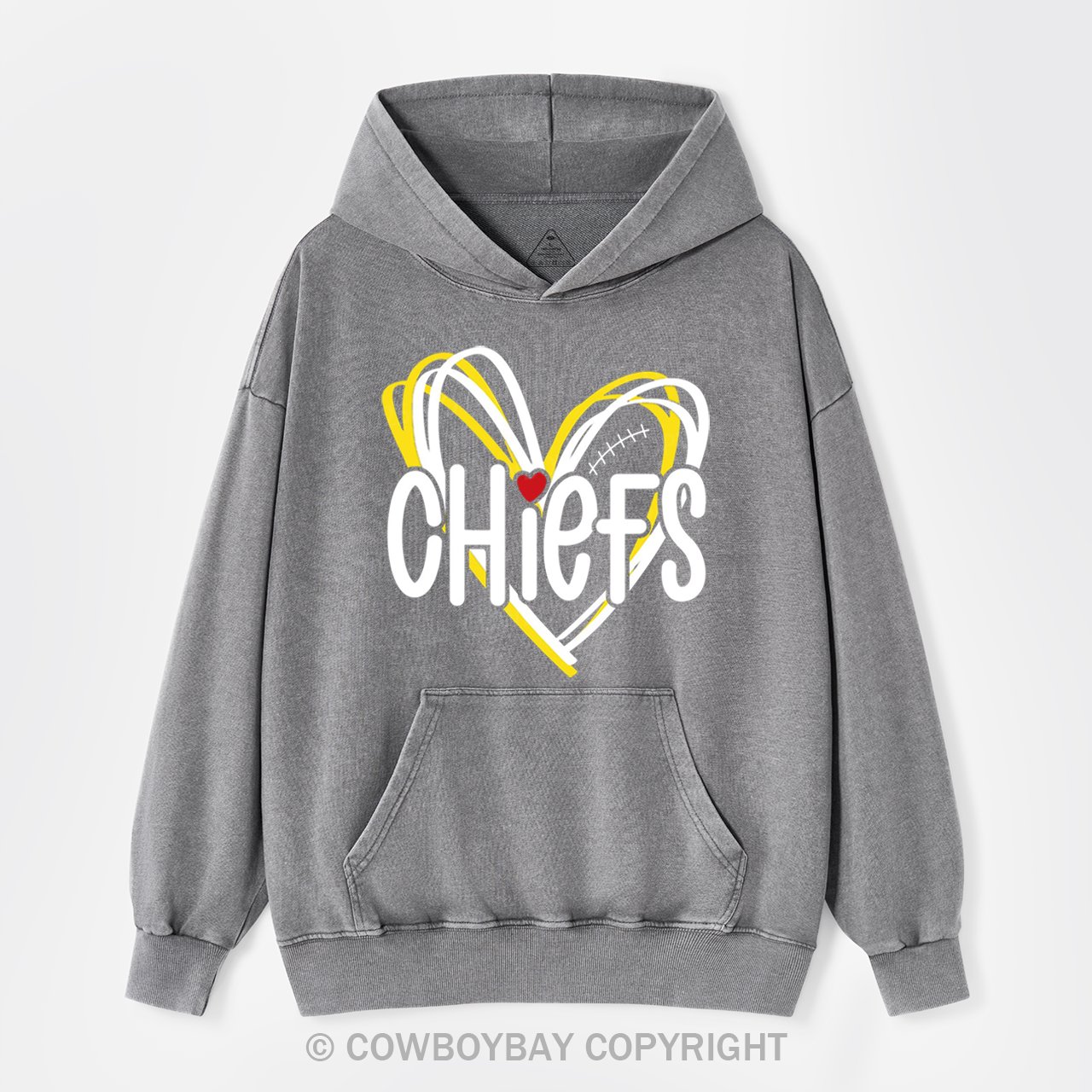 Chiefs Football Garment-Dye Hoodies