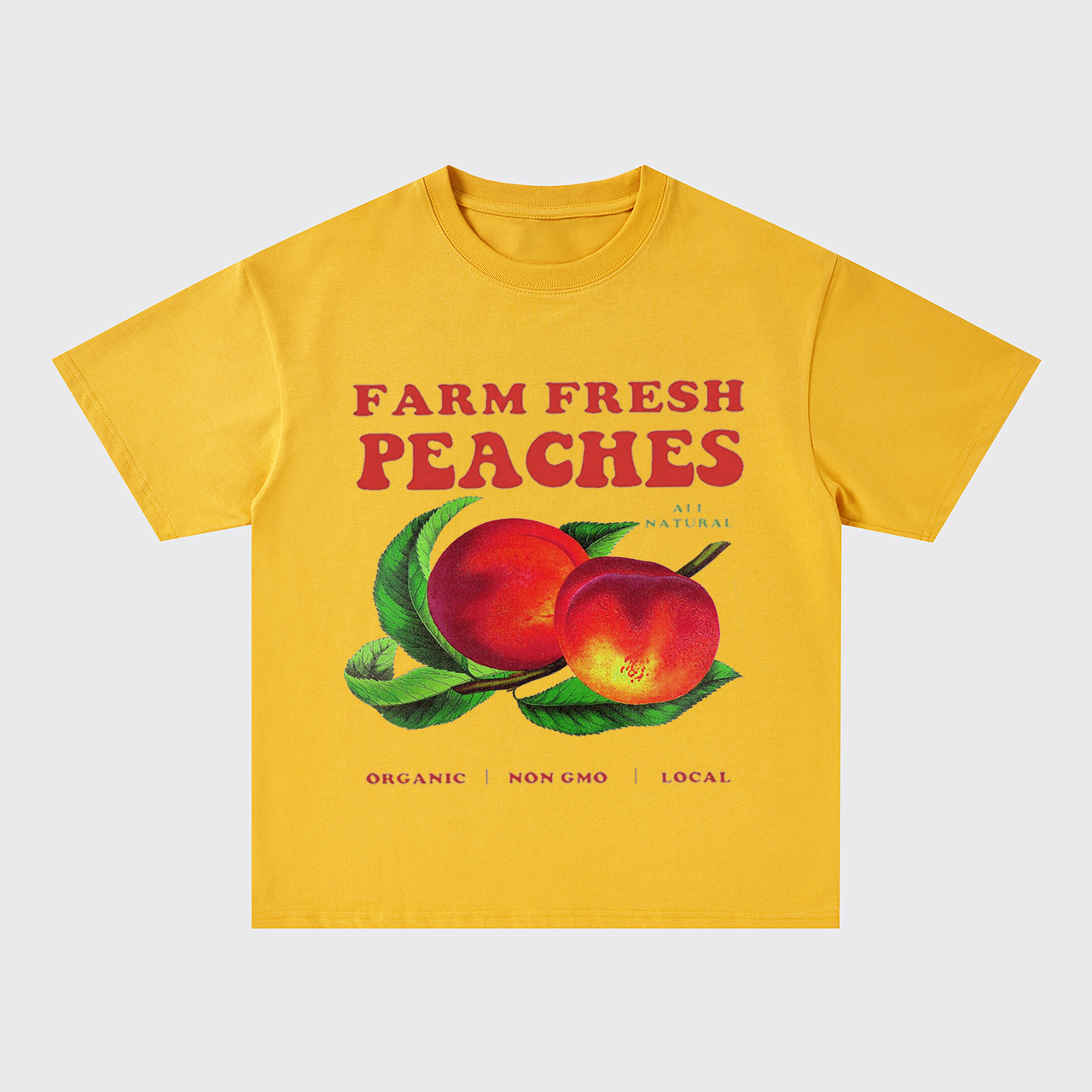 Retro Style-Fresh Peaches Oversize T-Shirts