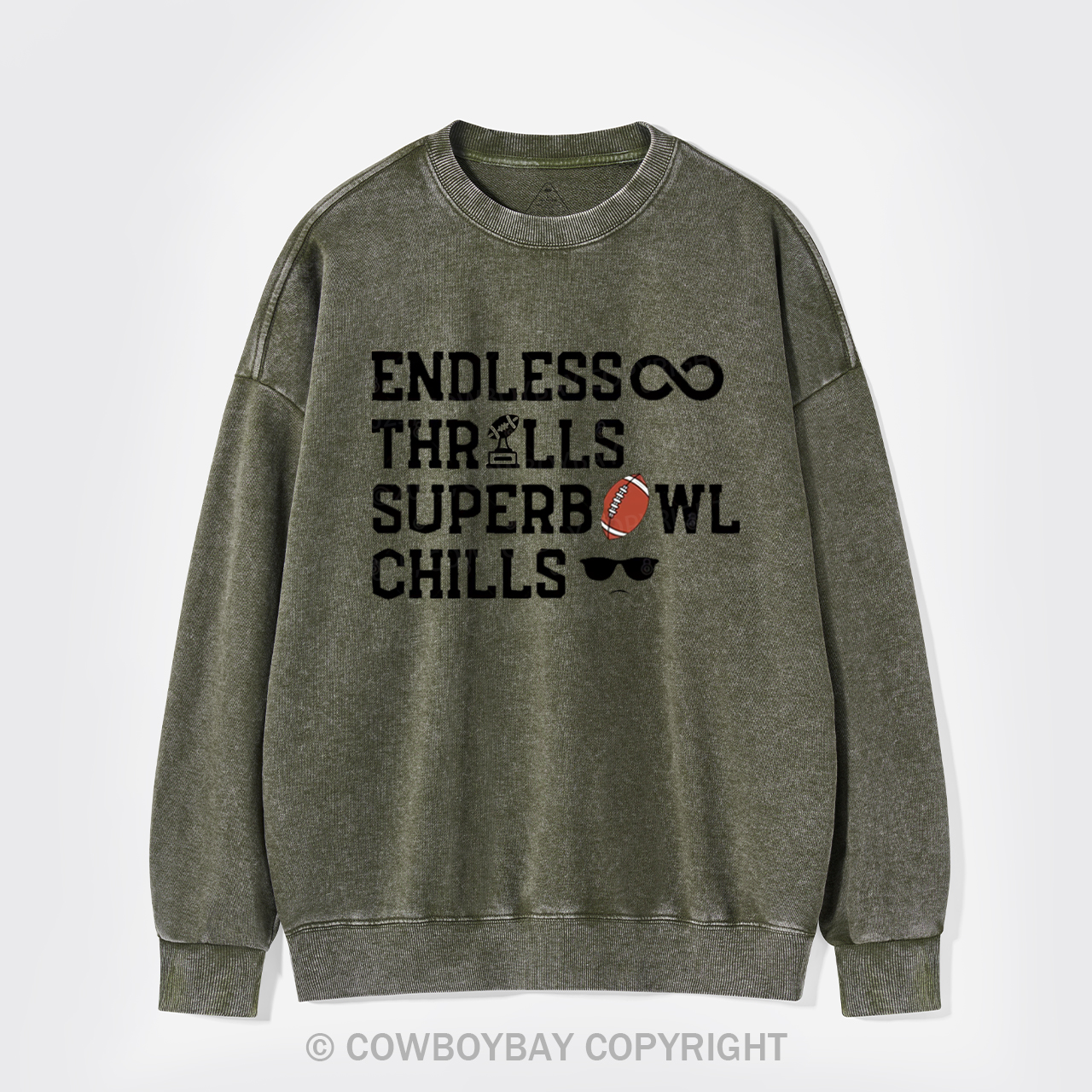 Super Bowl Washed Sweatshirts