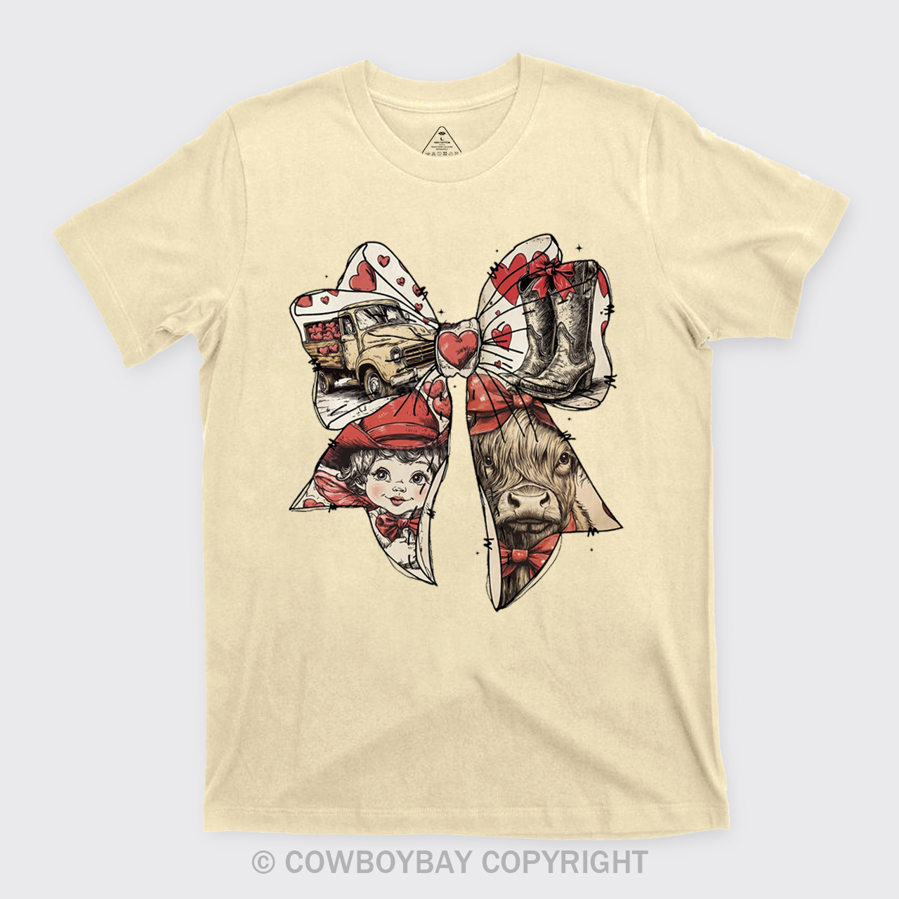 Howdy Valentine's Day Bow Coquette Cupid T-Shirts