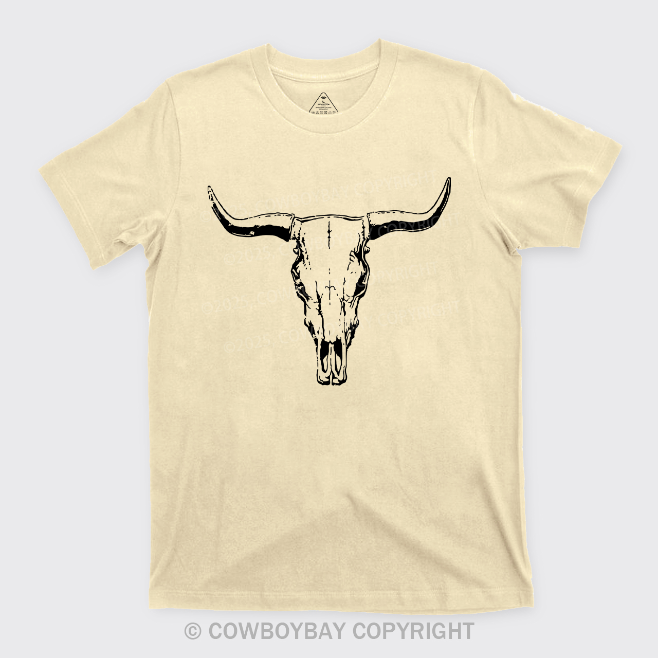 Boho Cow Skull  Western Cowboy T-shirt