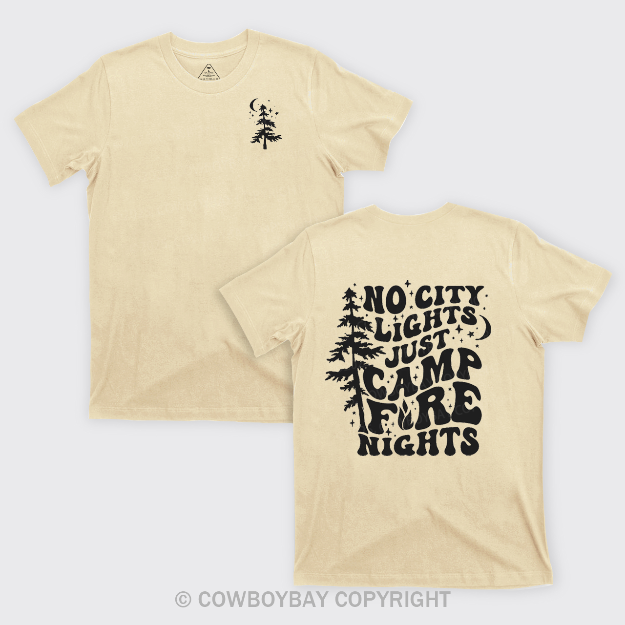 No City Lights Just Camp Fire Nights T-Shirts