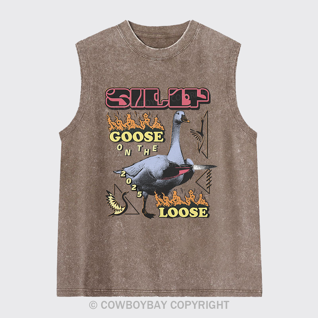 Silly Goose On The 2025 Loose Washed Tanks