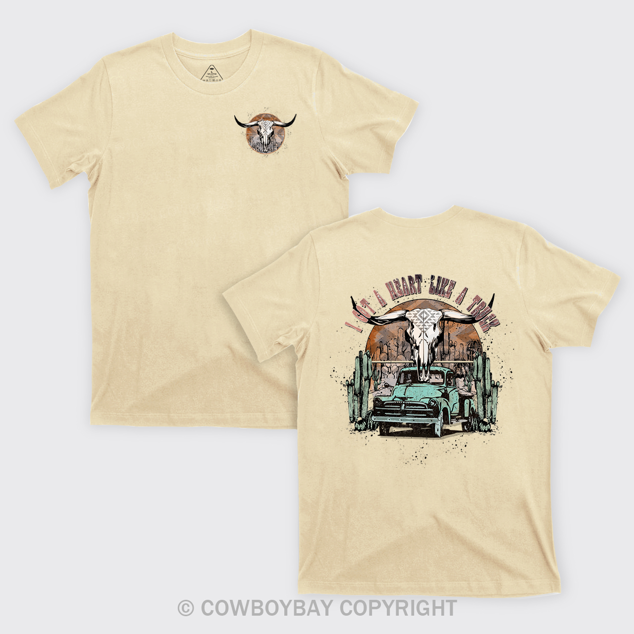 Heart Like A Truck Cowboy T-Shirts