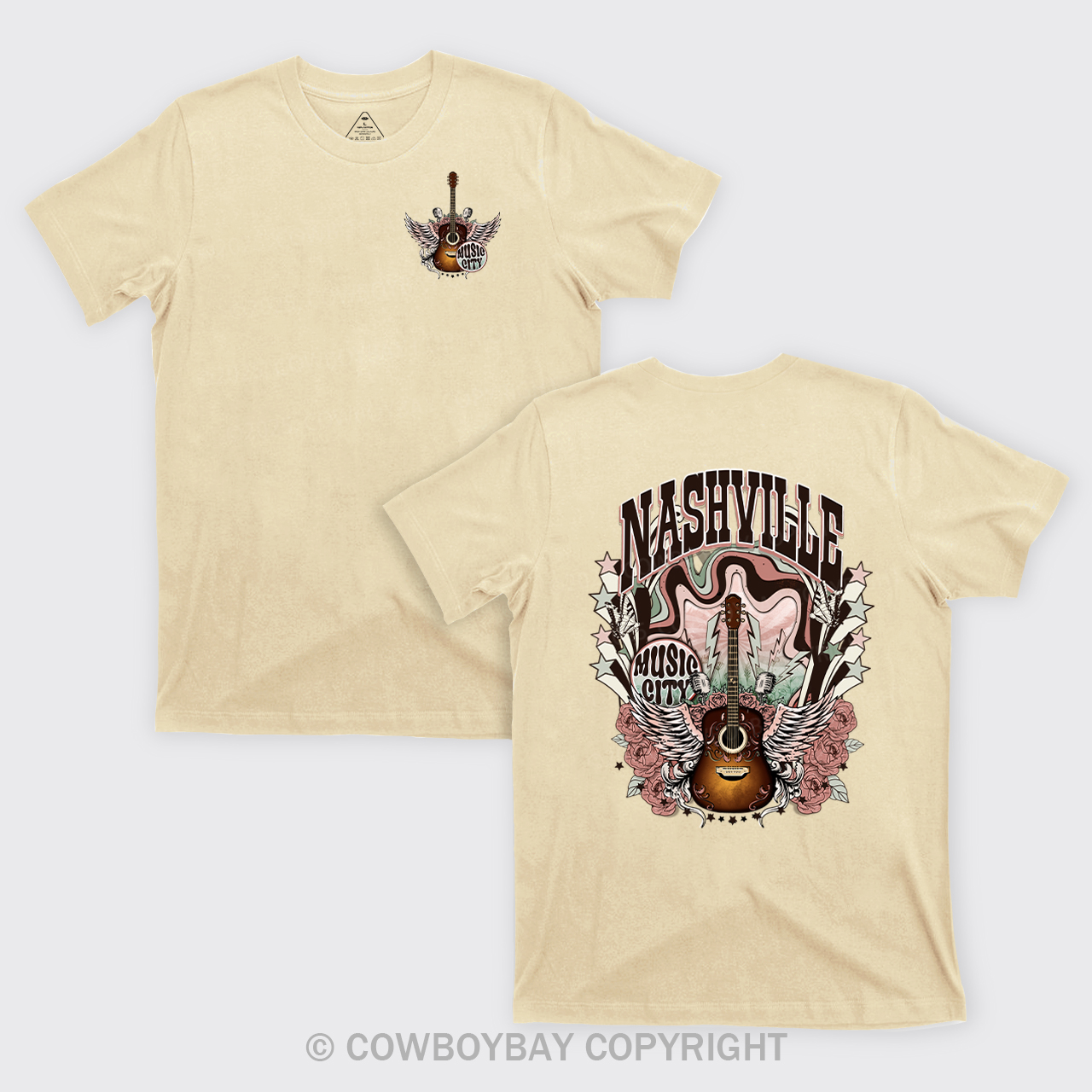 Western Nasville Music City Country Cowboy T-Shirts