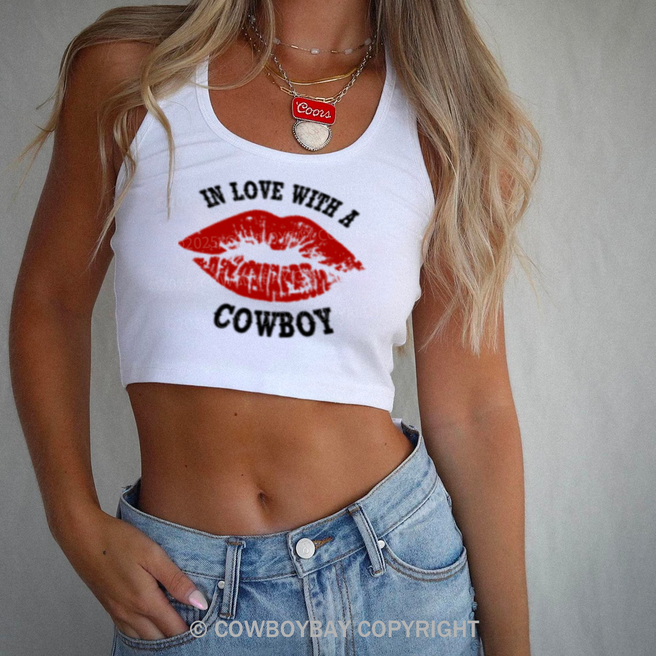 I Love Cowboys Tank Top