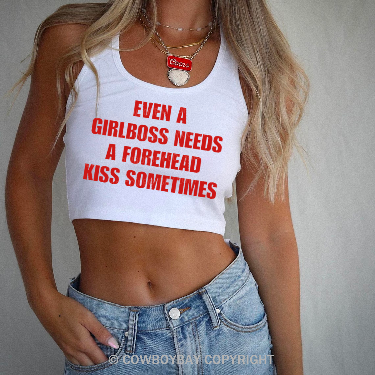 Even A Girlboss Needs A Forehead Kiss Sometimes Tank Top