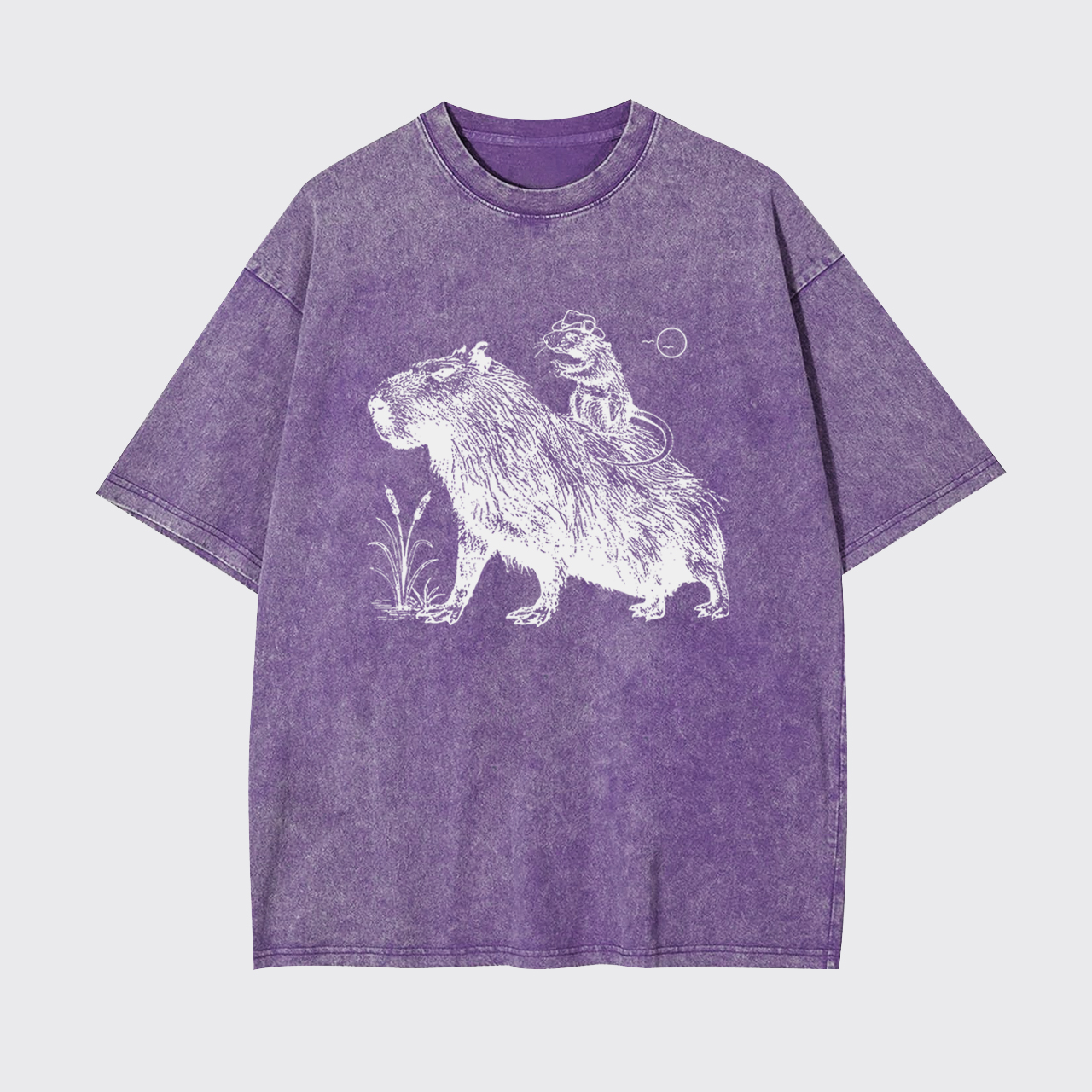 Vintage Western Capybara Garment-dye Tees