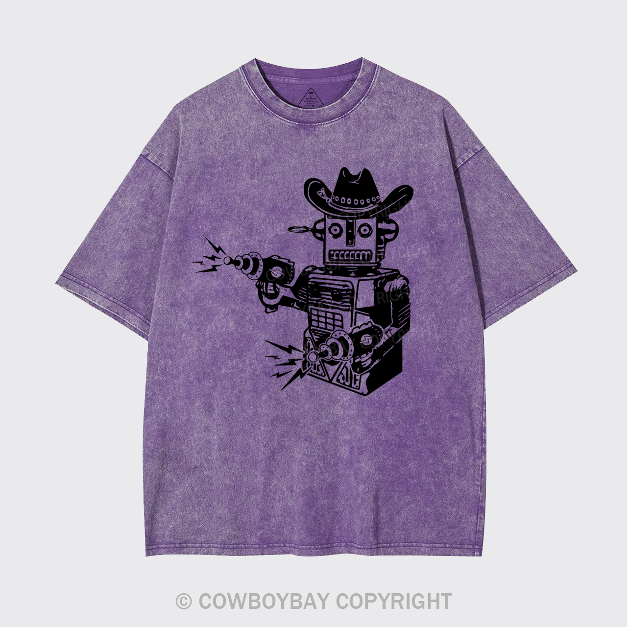 Vintage Cowboy Robot Garment-dye Tees