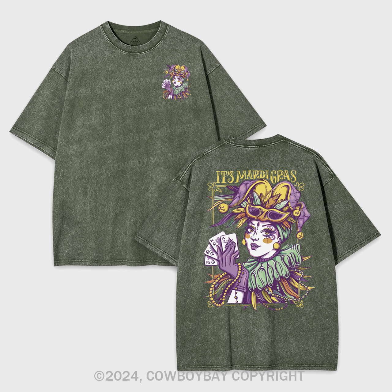 It's Mardi Gras Garment-dye Tees
