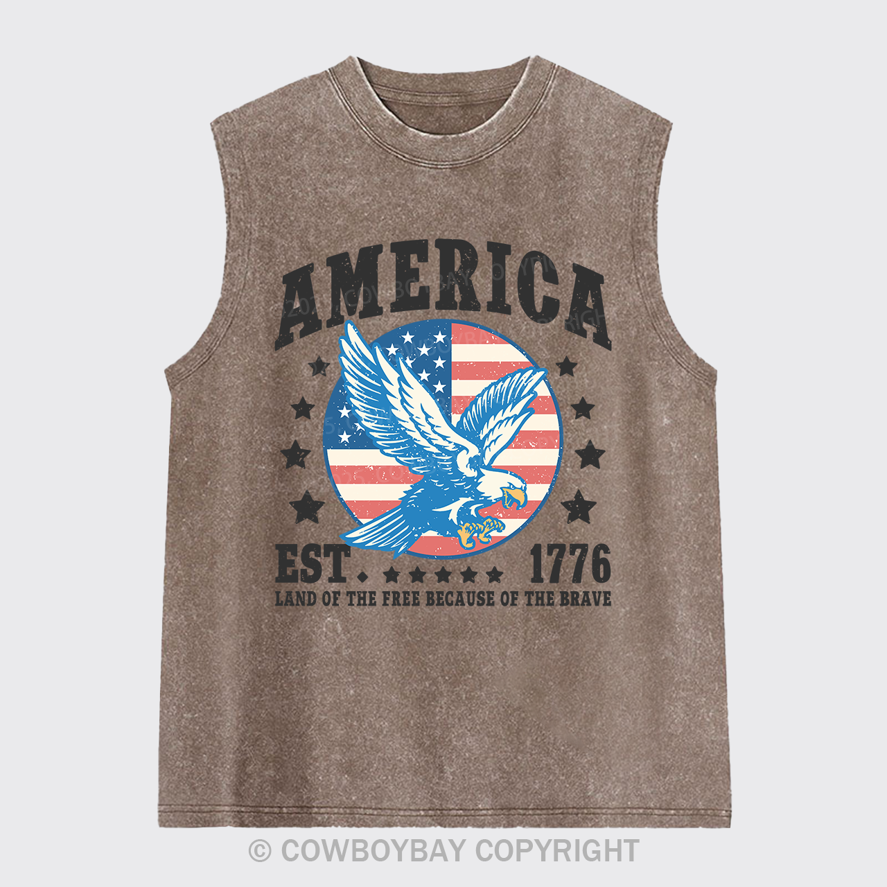 1776 Land of The Free Washed Tanks