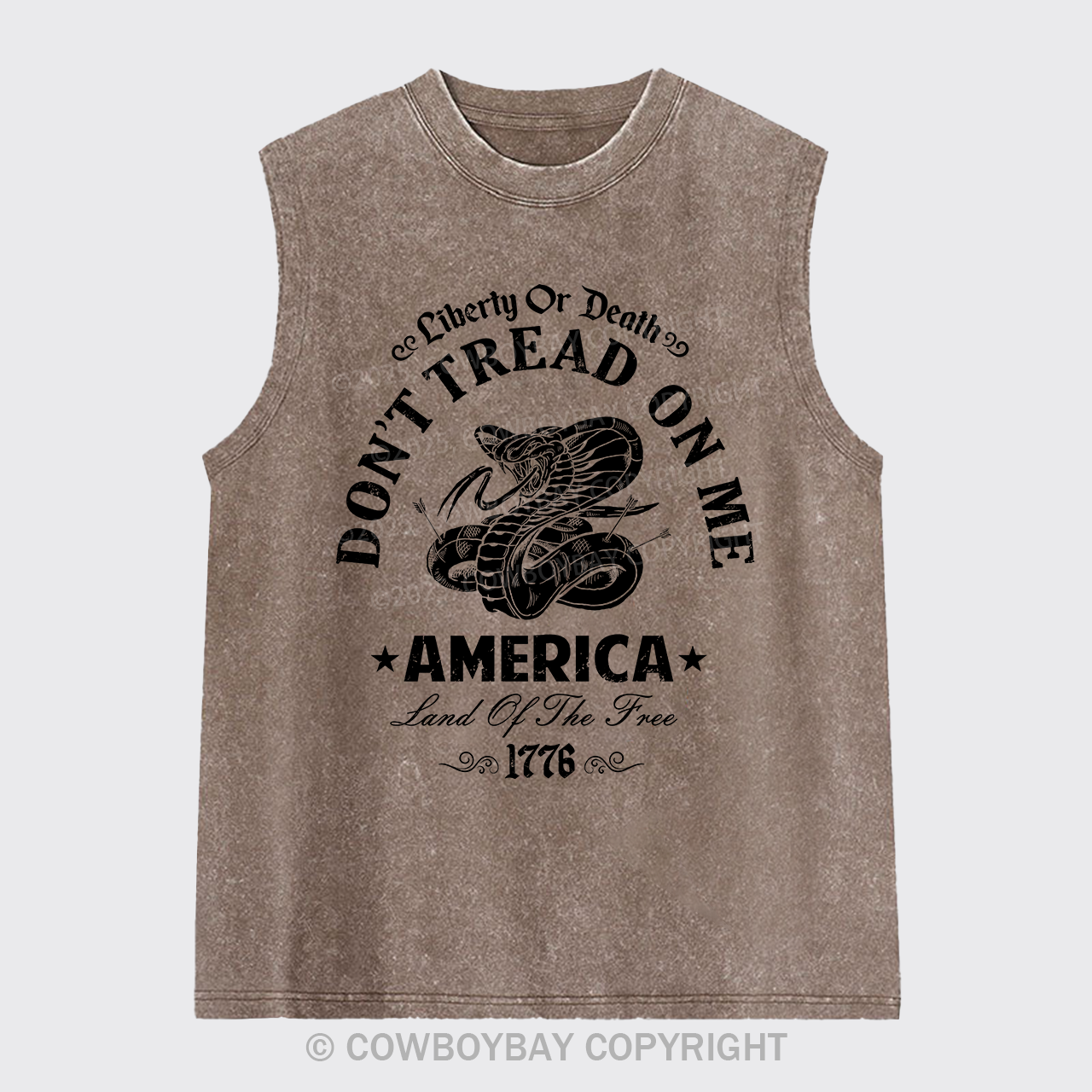 America Liberty Land Of The Free Washed Tanks