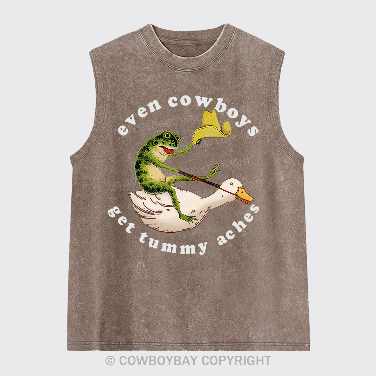 Even Cowboys Get Tummy Aches Washed Tanks