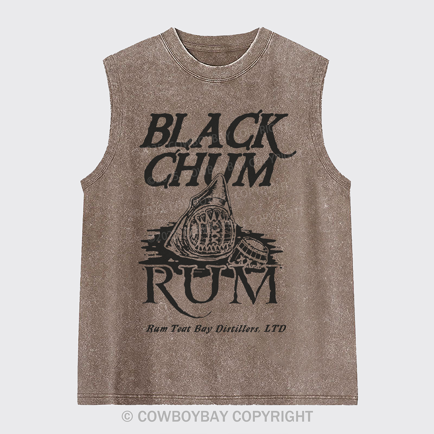Black Chum Rum Washed Tanks
