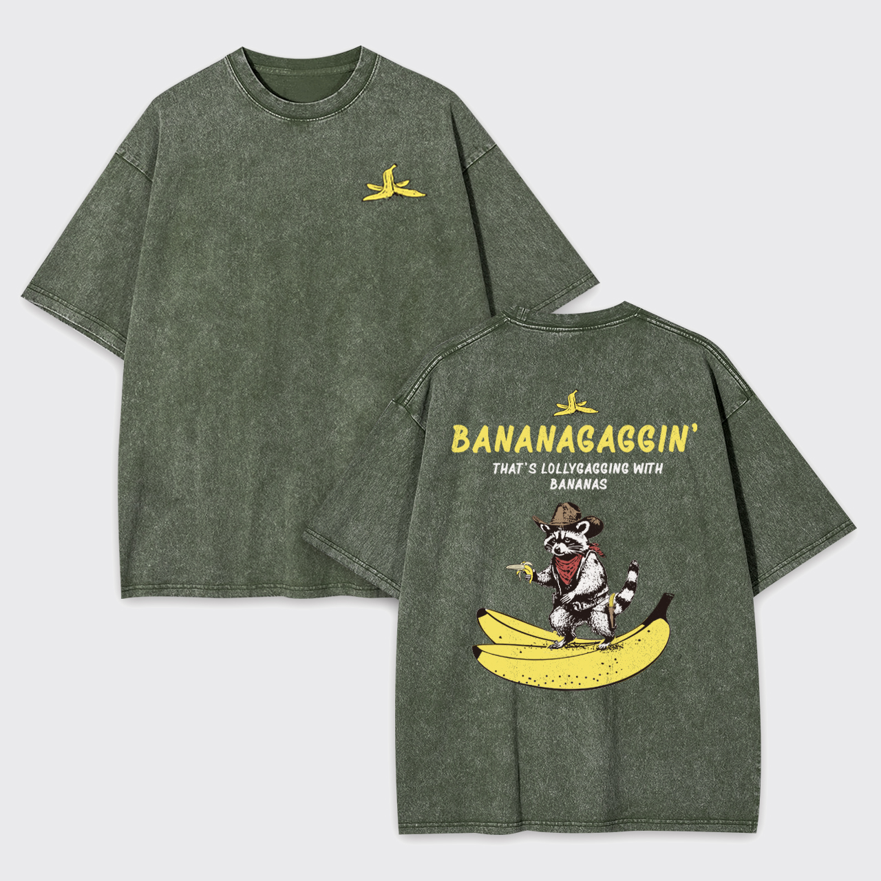 Funny Bananagaggin Banana Garment-dye Tees