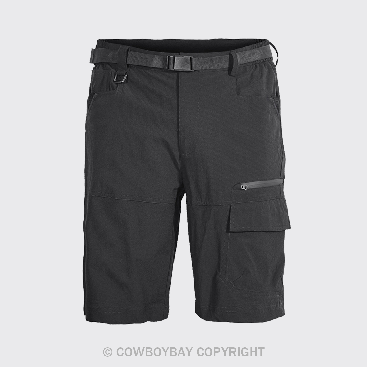 Men's Black Outdoor Loose Sports Shorts