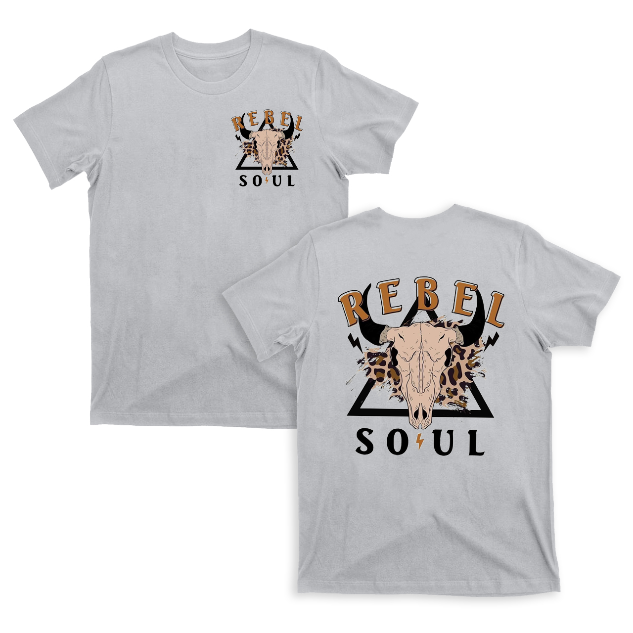 Rebel Soul Lightning Bull T-Shirts
