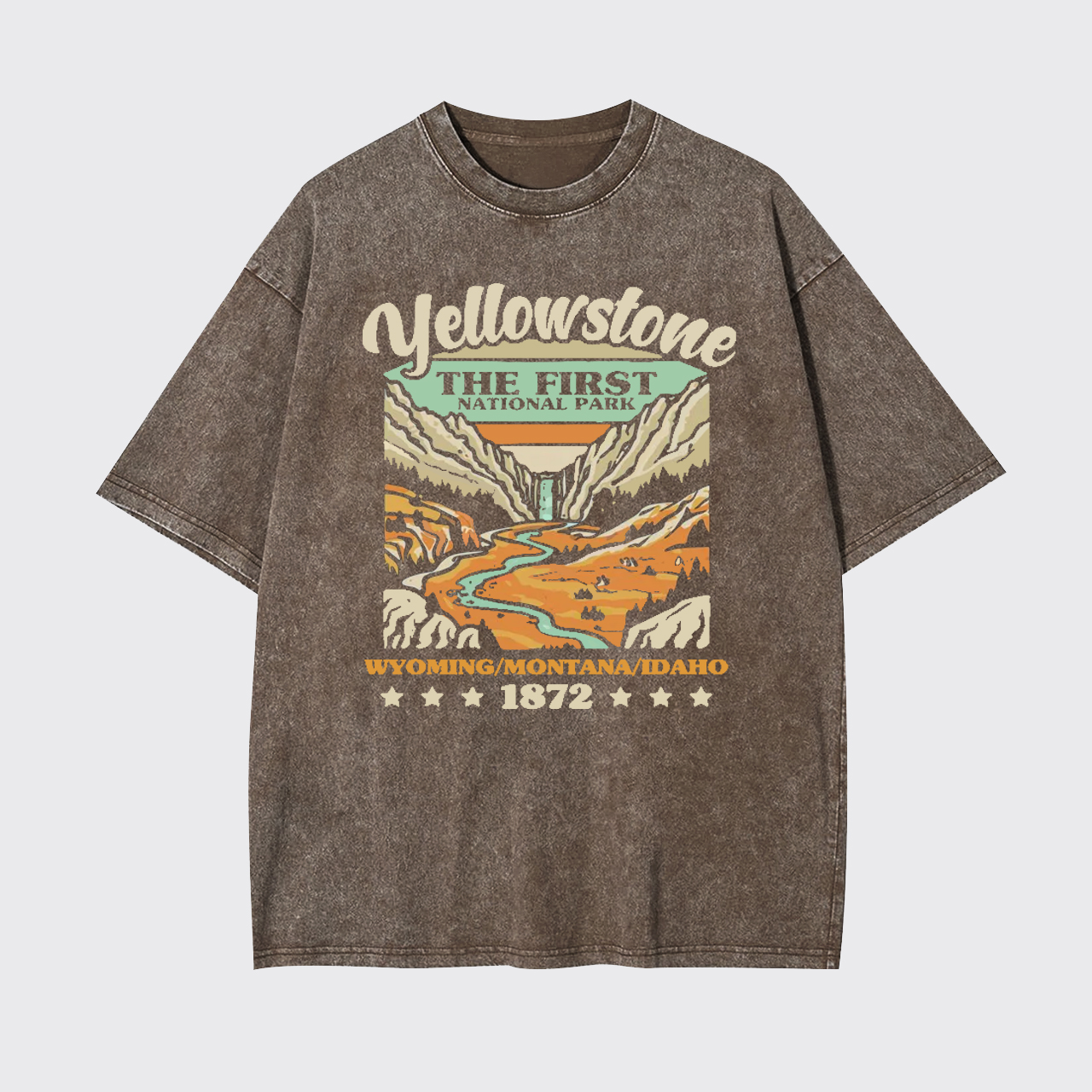 Yellowstone National Park Hiking Garment-dye Tees