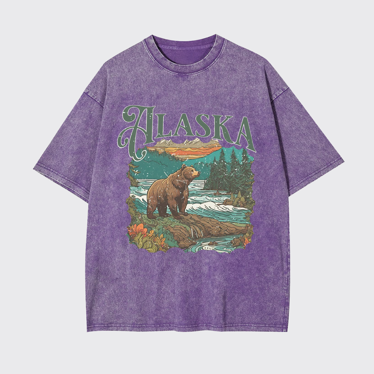 Vintage 90s Alaska Garment-dye Tees