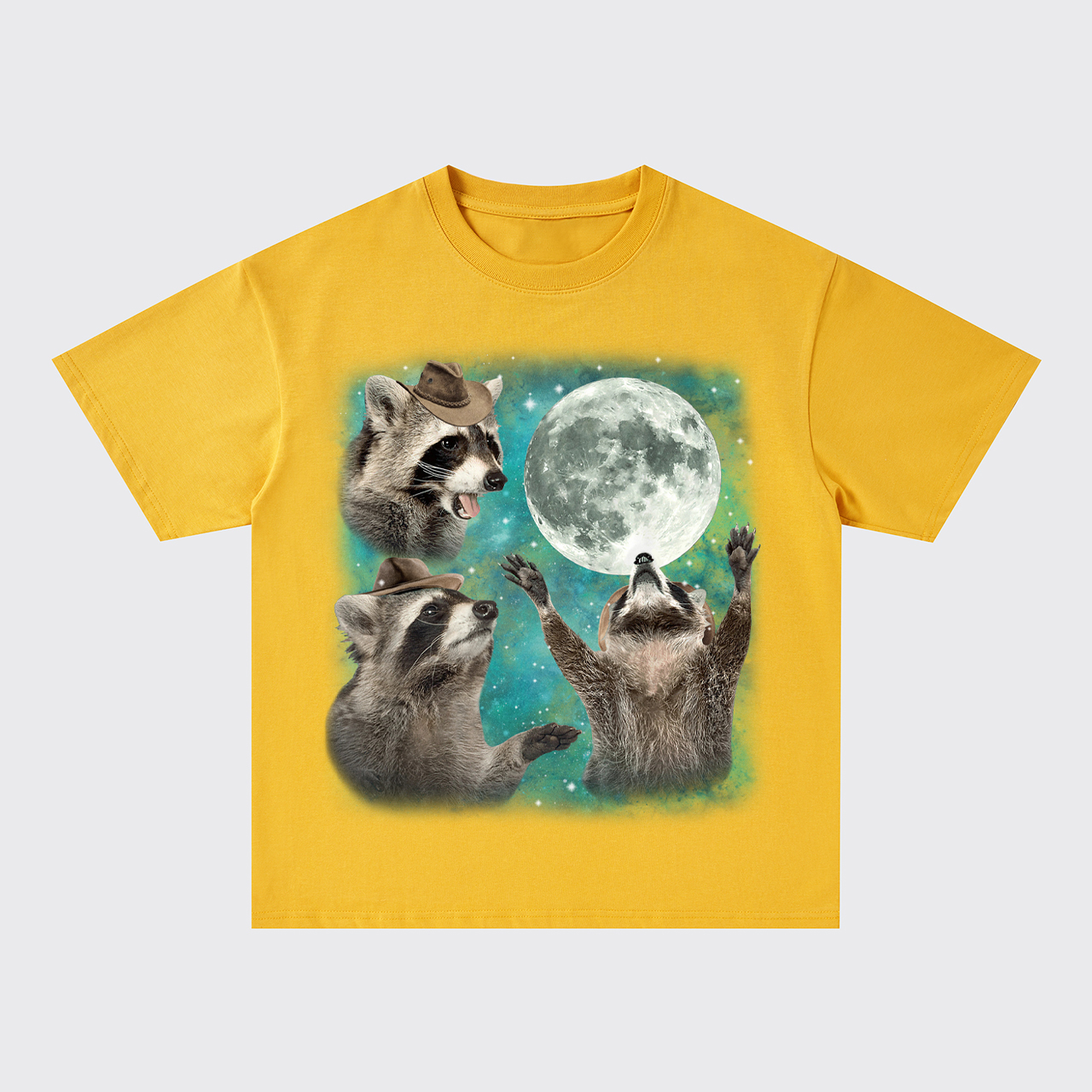 Three Raccoons Oversize T-Shirts