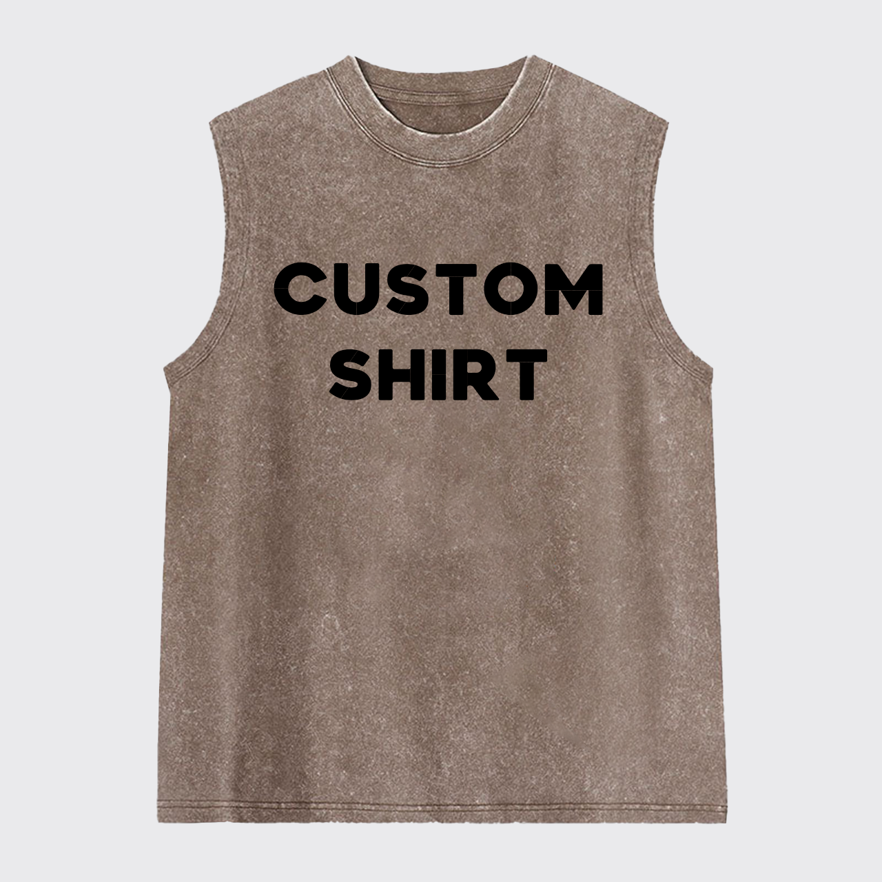 Custom Text Washed Tanks
