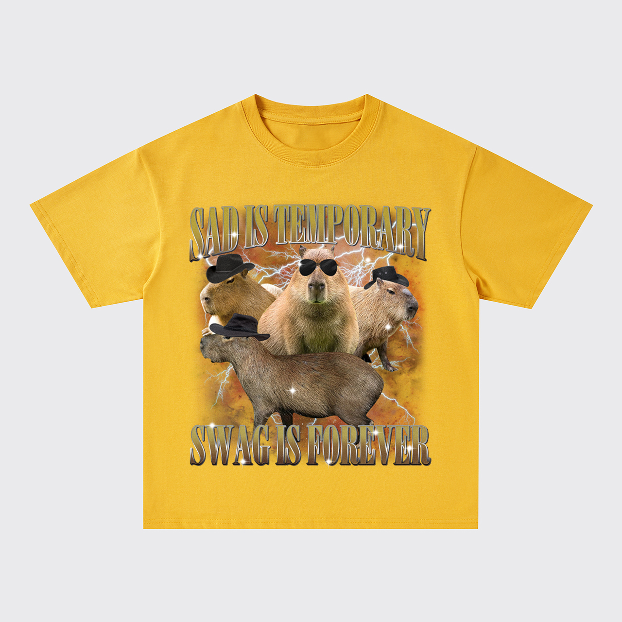 Sad Is Temporary Swag Is Forever Oversize T-Shirts