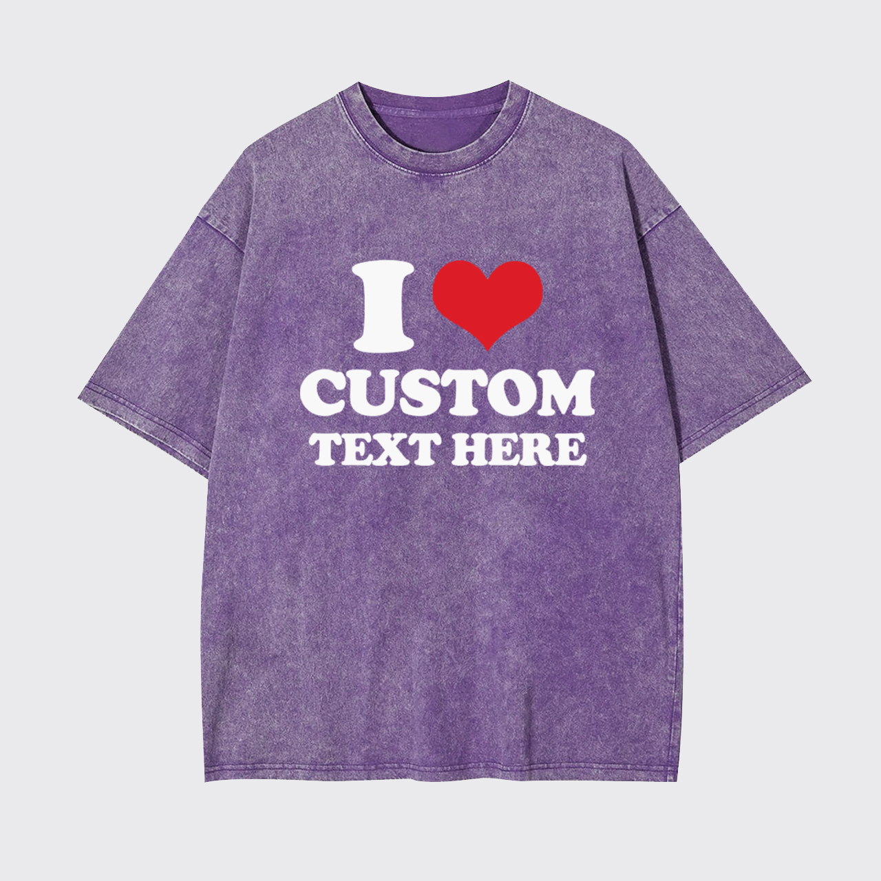 I Love Custom Garment-dye Tees
