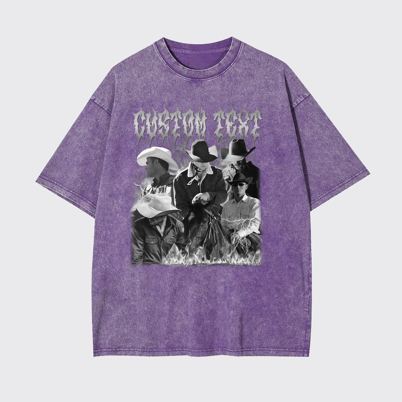 Custom Retro 90s Photos Garment-dye Tees