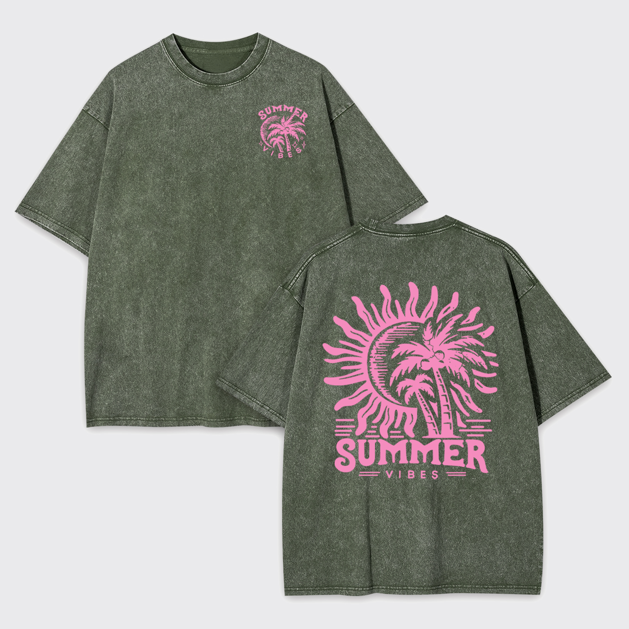 Retro Summer Vibes Garment-dye Tees