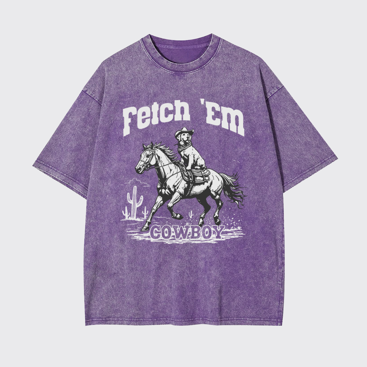 Fetch 'Em Cowboy Garment-dye Tees