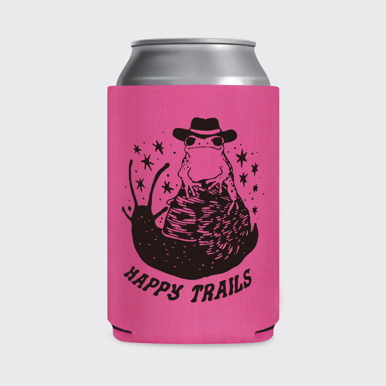 Happy Trails Cowboy Frog Koozie