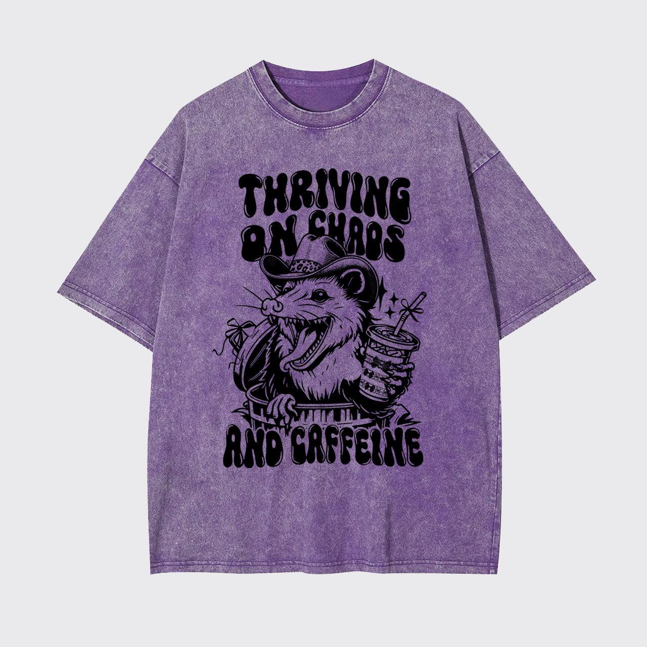Thriving On Chaos And Caffeine Garment-dye Tees